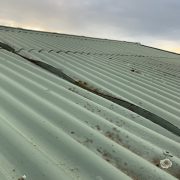 Asbestos sheet roof